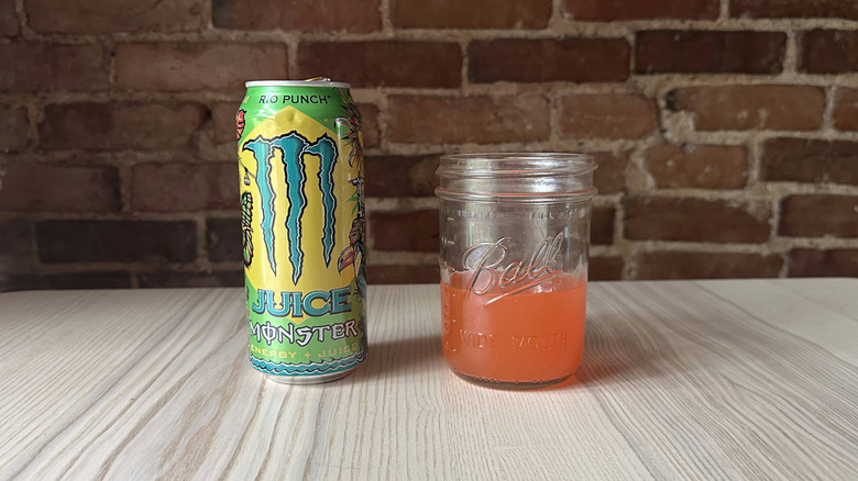 Juice Monster Rio Punch in glass mason jar