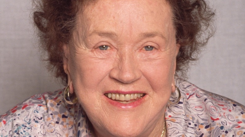 Close-up of Julia Child smiling