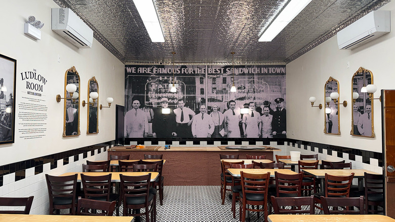 Katz's Deli Ludlow Room interior
