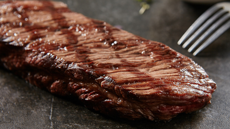 A grilled Denver steak