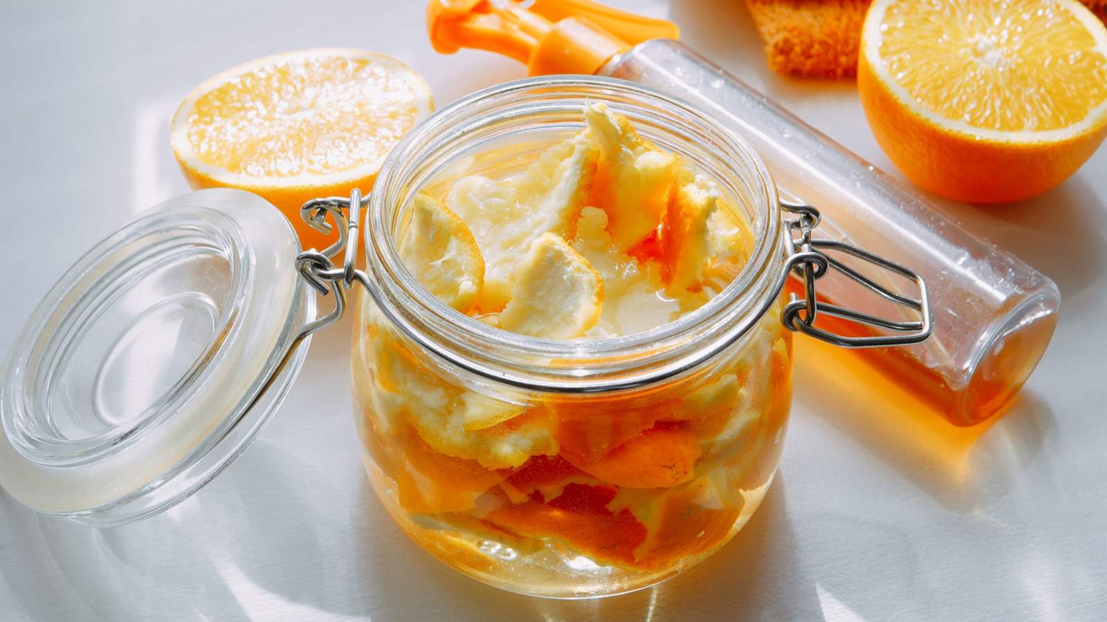 Keep Those Citrus Peels For A Fresher-Smelling Kitchen Floor - Tasting Table