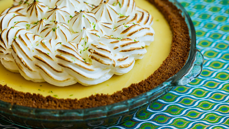 Key Lime Pie on table