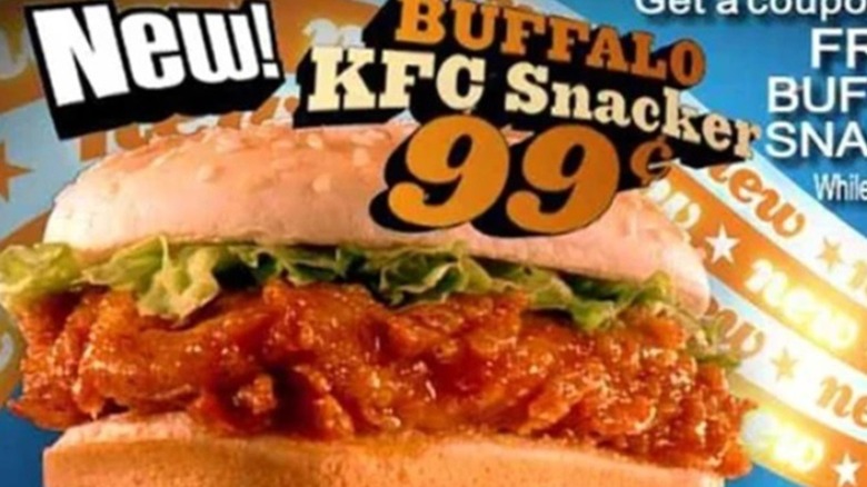 ad for buffalo snackers from KFC