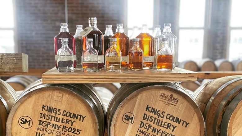 Kings County Distillery barrel room