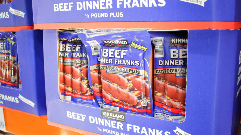 Cosco Kirkland beef dinner franks.