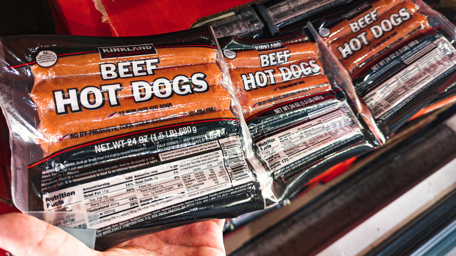 Kirkland Signature Beef Hot Dogs Vs Dinner Franks: What's The Difference?