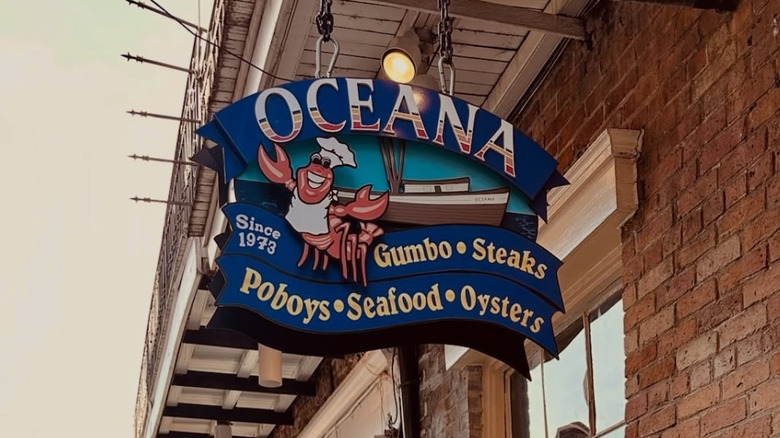 sign outside the oceana is the same sign as in 2011