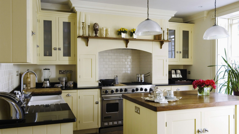 butter yellow kitchen