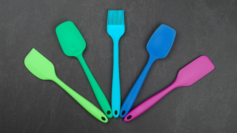 Selection of silicone cooking utensils