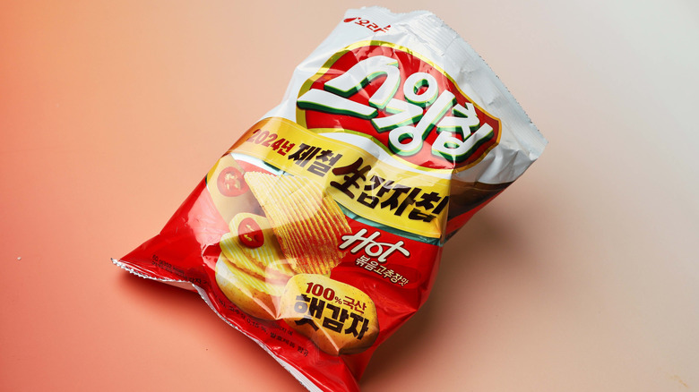 Open bag of Swing Chips