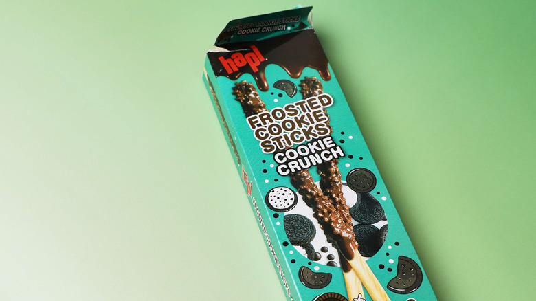 Open box of Frosted Cookie Sticks