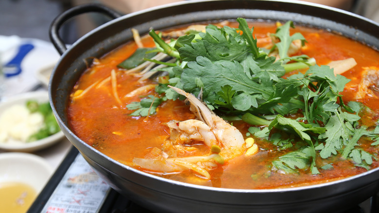 Korean spicy fish stew