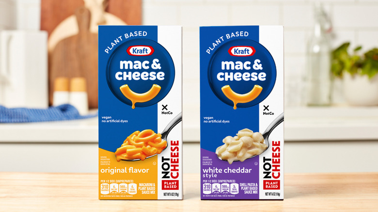 Kraft plant-based mac and cheese products