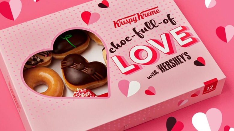 Krispy Kreme and Hershey's donut box
