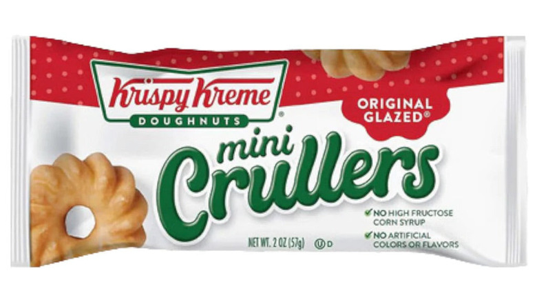 packet of Mini Crullers on white background