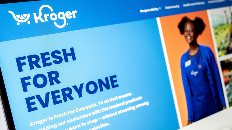 Kroger tagline on website