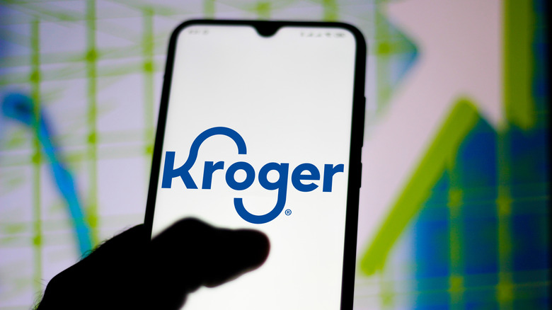 Kroger app on phone