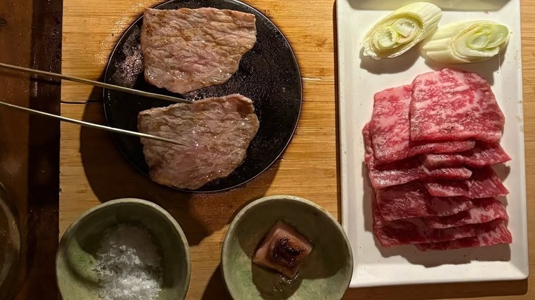 Mizumi Wagyu and sides