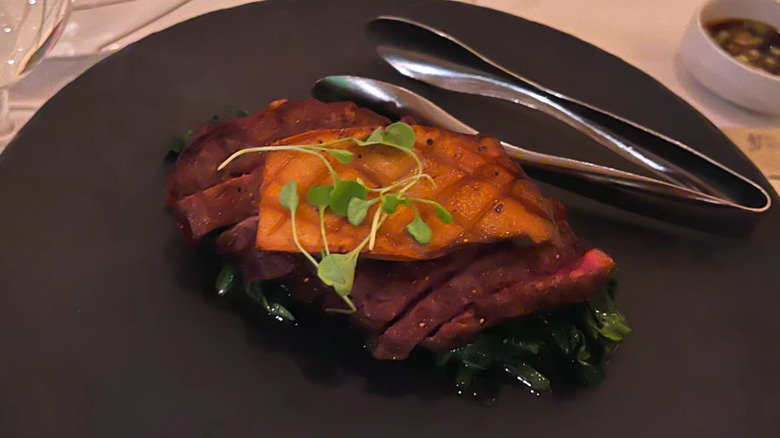 Japanese Wagyu with fois gras at SW Steakhouse