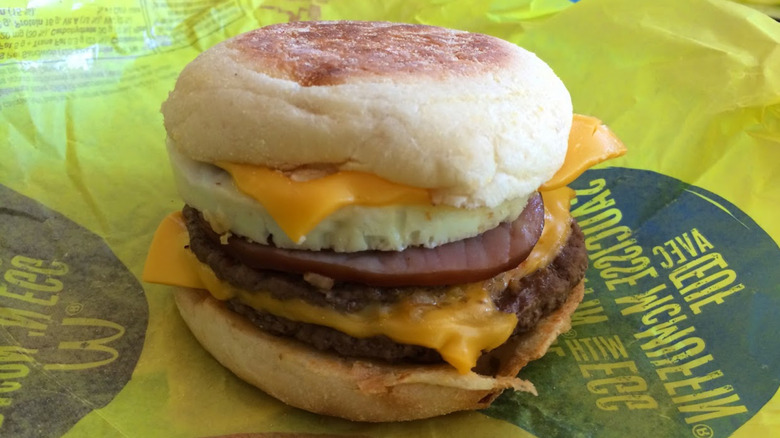 A version of McDonald's McBrunch Burger