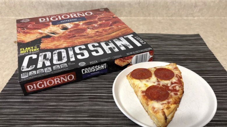 DiGiorno's Croissant crust pepperoni pizza