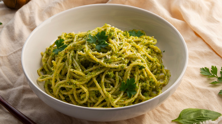 pasta with lemon pesto sauce