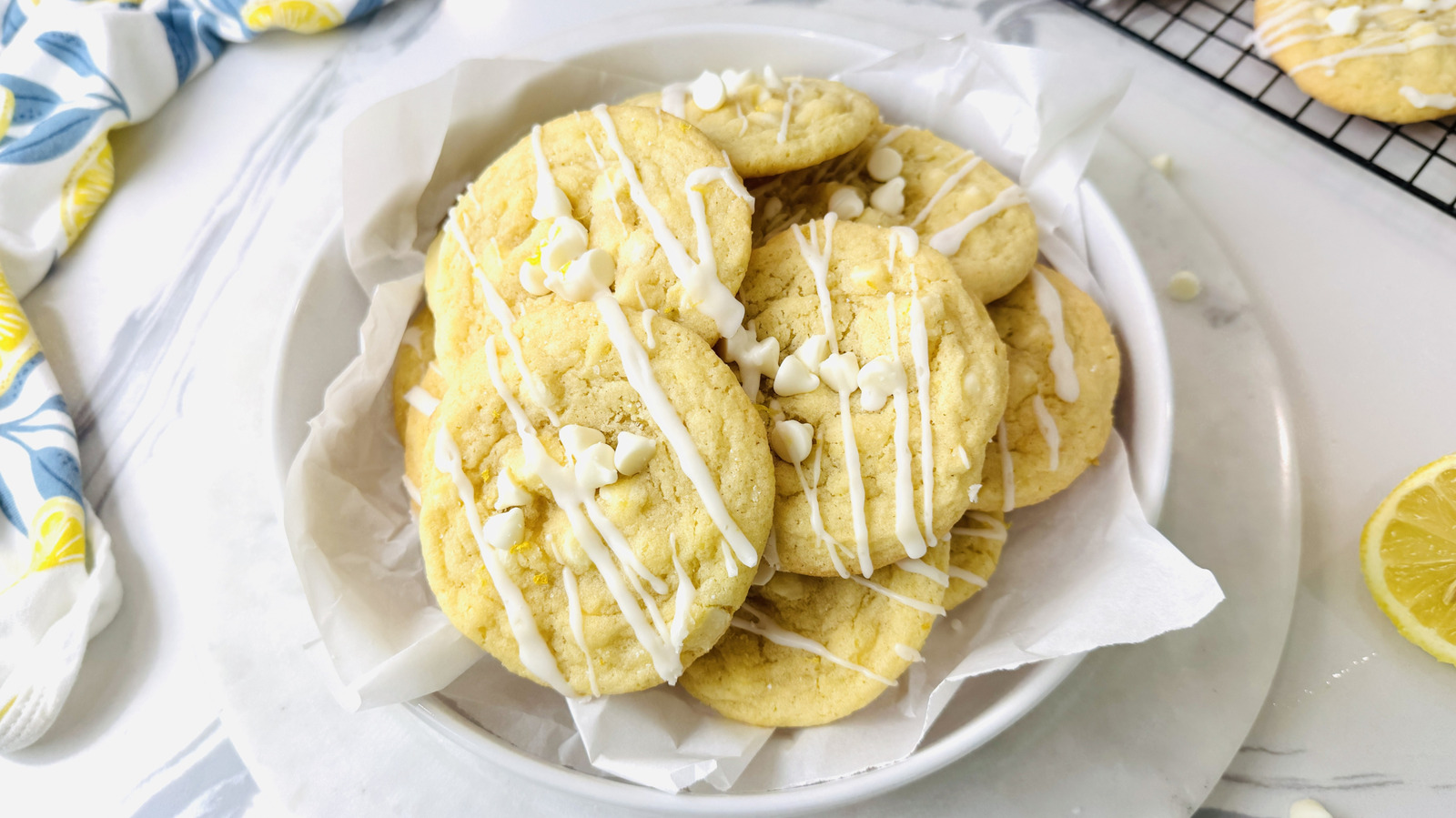 Lemon White Chocolate Chip Cookies Recipe