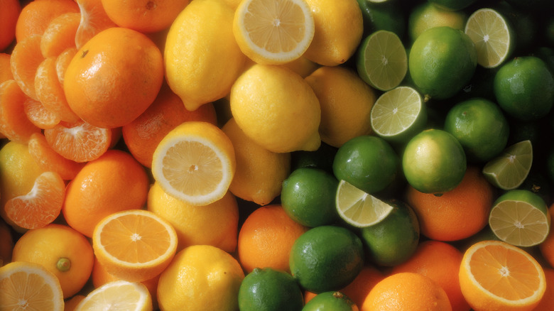 lemons, limes, and oranges