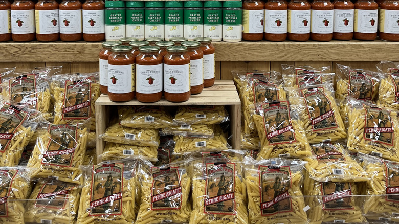 Trader Joe's pasta display