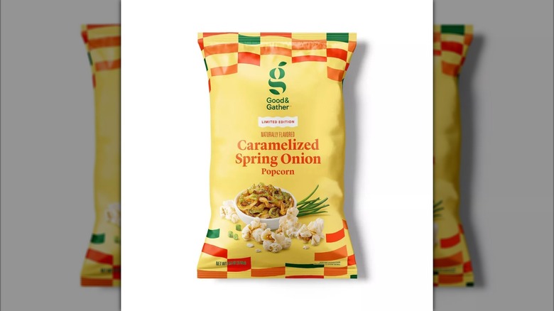 Bag of caramelized spring onion popcorn