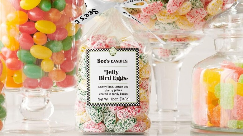 Multi-colored jelly candies