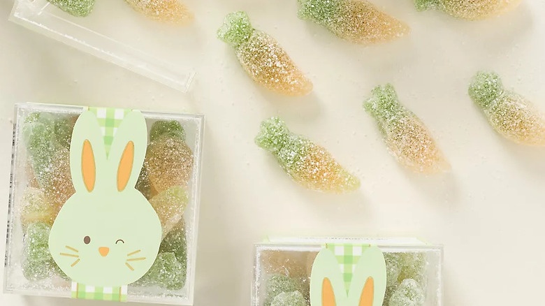 Carrot-shaped gummies