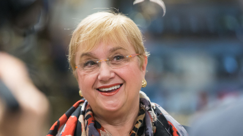 Close up of Lidia Bastianich smiling