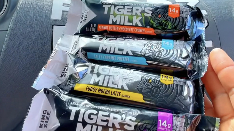 Several Tiger's Milk nutrition bars