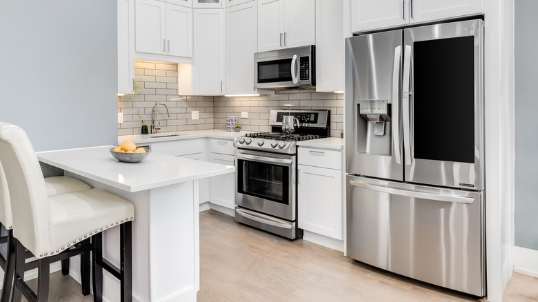 LG refrigerator in kitchen
