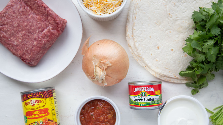 loaded beef enchiladas ingredients