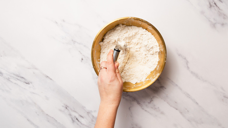 Cutting butter into dry ingredients