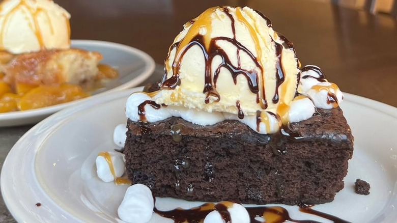 brownie on plate