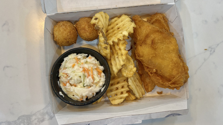 Long John Silver's 2 piece fish meal with sides