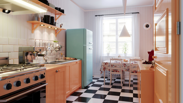 Vintage kitchen interior design