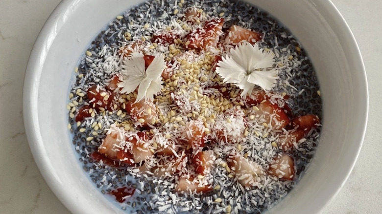 Breakfast pudding at Amara Kitchen