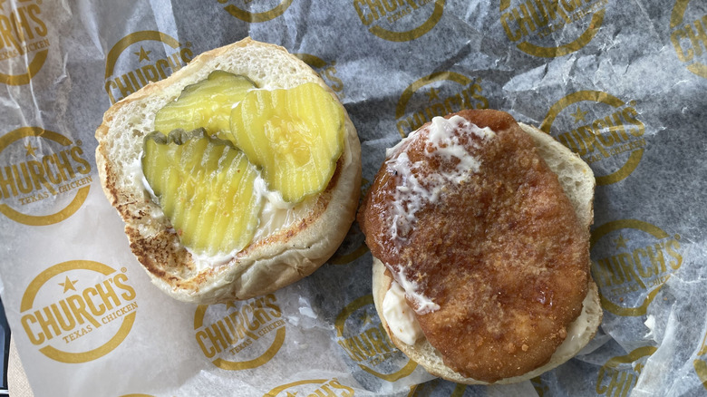 Church's fried chicken sandwich