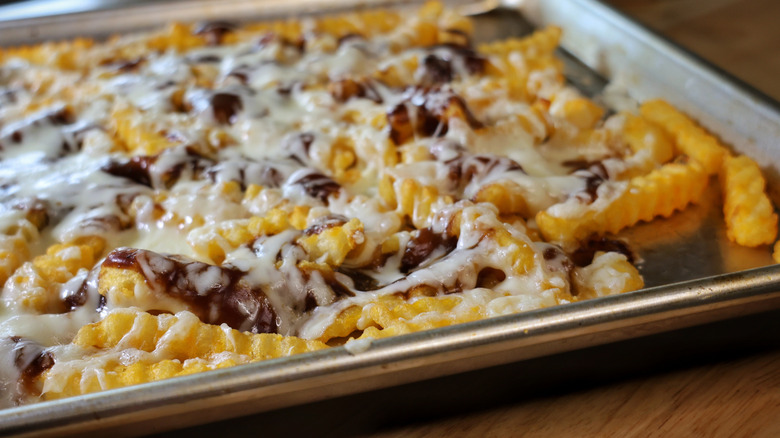 baking sheet of disco fries