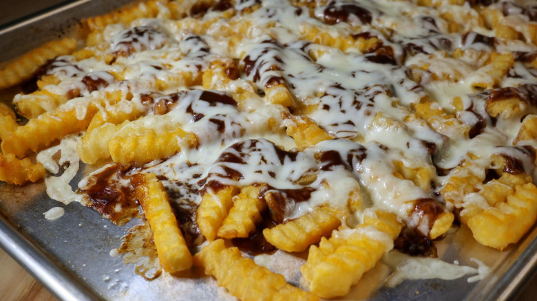 baking sheet of disco fries