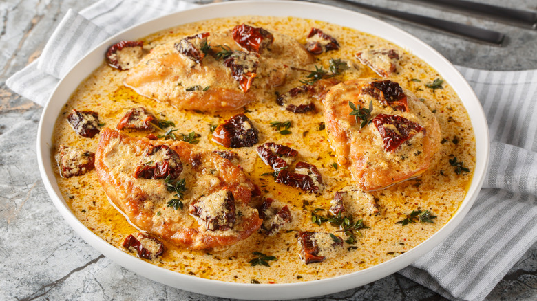 Bowl of marry me chicken