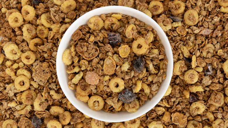 grape nuts cereal in white bowl