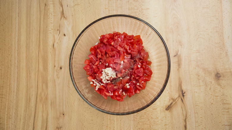 tomatoes and spices in bowl