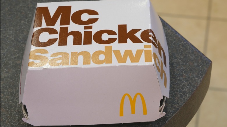 McChicken sandwich box