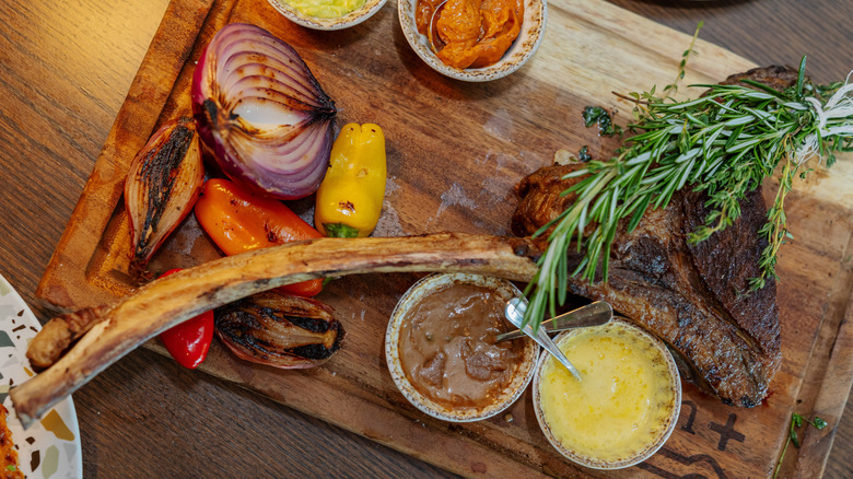 tomahawk steak at Baha Mar