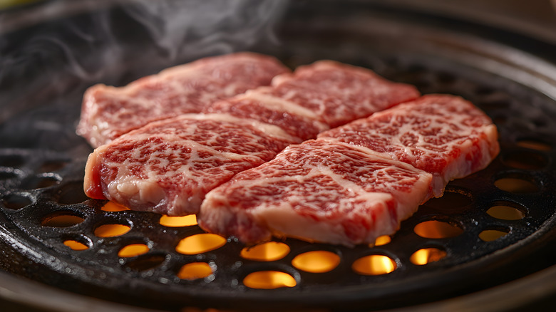 grilling marbled beef steaks